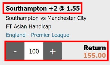 x5bet Asian พิการ BAR ข้อได้เปรียบการเดิมพันอธิบาย